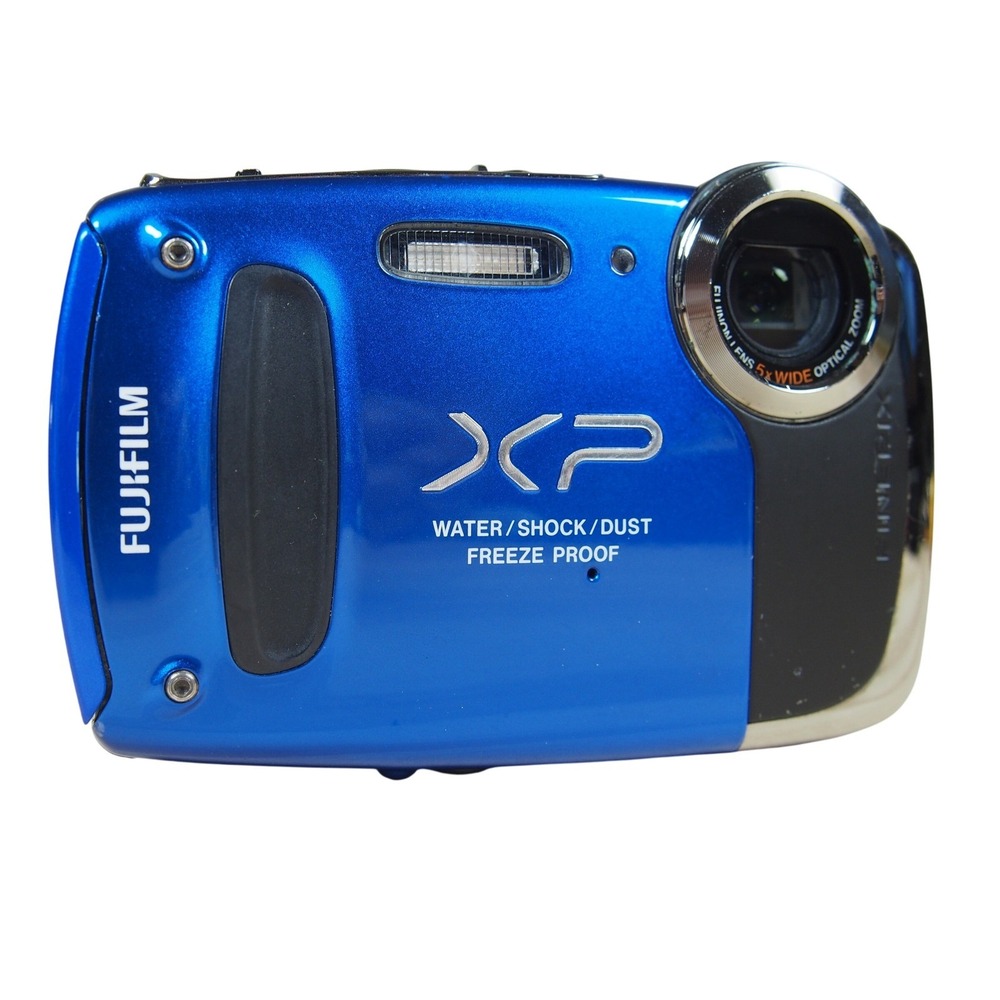Fujifilm FinePix XP55WM 14.0MP Digital Camera Bundle Blue‎ W/Charger + Battery
